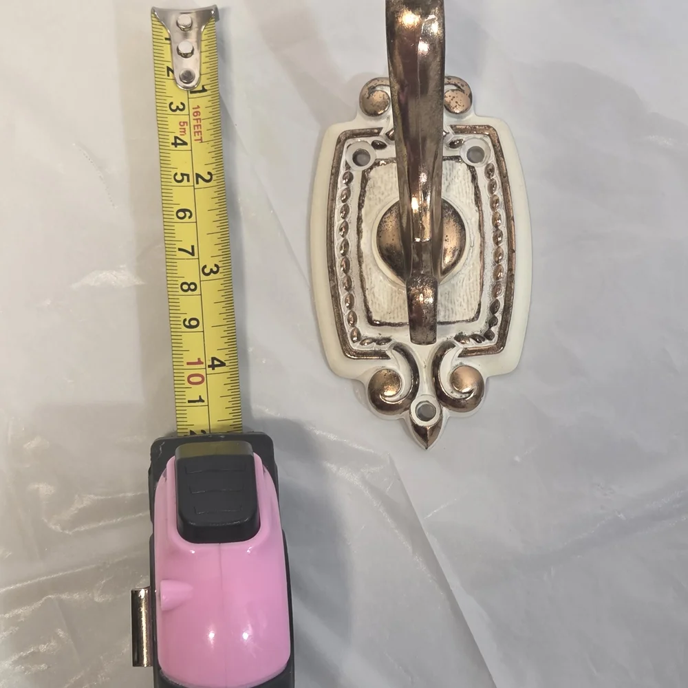 Elegant Bronze and White Wall Hook